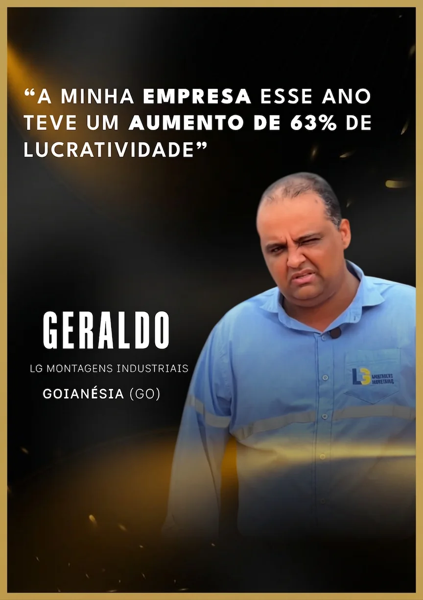 Geraldo da LG Montagens Industriais: aumento de 63% de lucratividade no ano